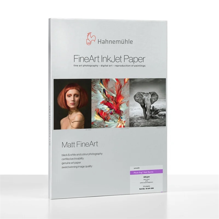 Hahnemühle Photo Rag Matt Baryta 308 g/m² - A2, 25 listy 