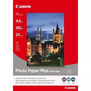 Canon SG-201 Photo Plus Semi-gloss 260g/m² - A4, 20 listy 