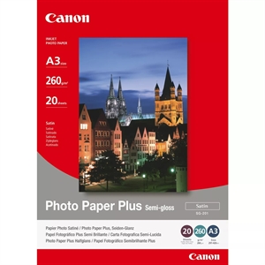 Canon SG-201 Photo Plus Semi-gloss 260g/m² - A3, 20 listy 