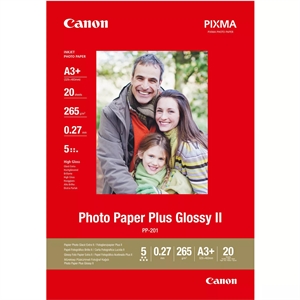 Canon PP-201 Photo Paper Plus II 265g/m² - A3+, 20 listy 