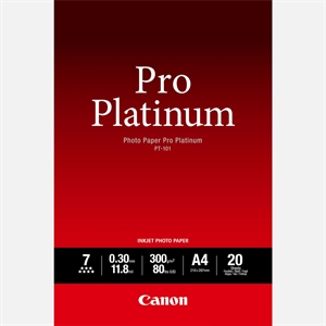 Canon Photo Paper Pro Platinum 300g/m² - A4, 20 listy 