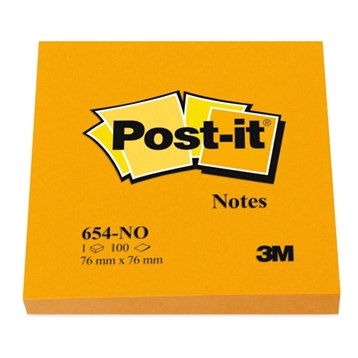 3M Poznámkový blok Post-it 76 x 76 mm, oranžový