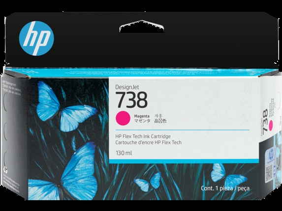 HP 738 130-ml Magenta náplň do tlačiarne DesignJet