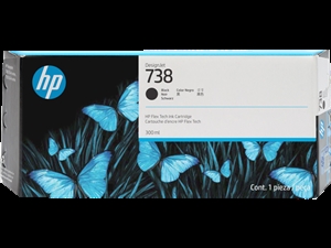 HP 738 300-ml Black Ink Kartuša s črnilom pre DesignJet