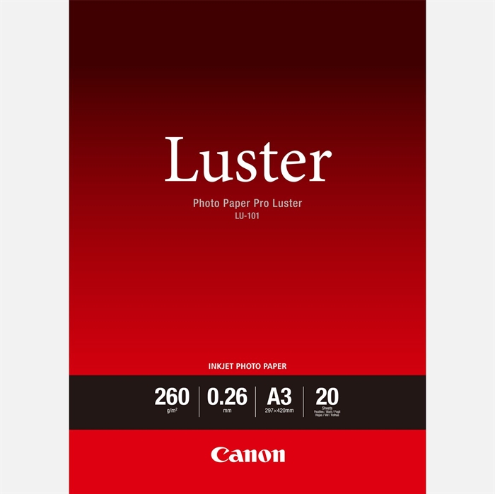Canon Photo Paper Pro Luster 260g/m² - A3, 20 listy 
