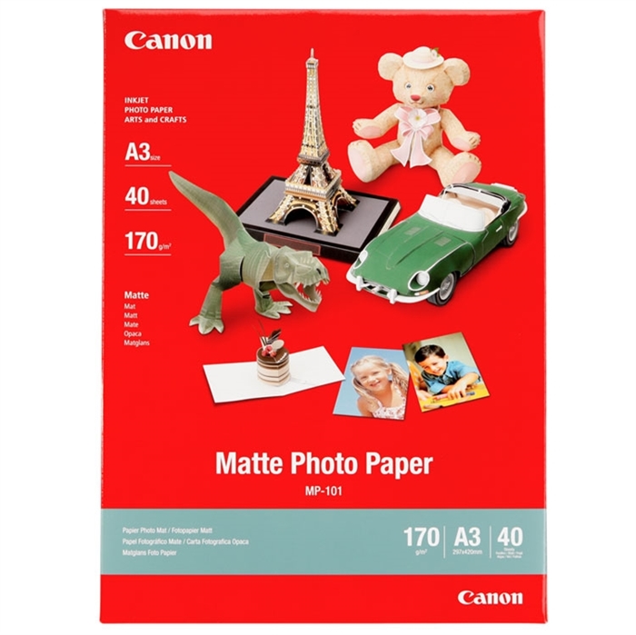 Canon MP-101 Matte Photo 170g/m² - A3, 40 listy 