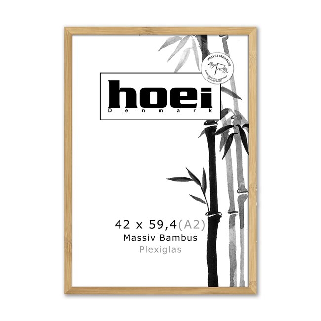 Bambusový rám na fotky a plagáty 42 x 59,4 PLEXI A2 cm