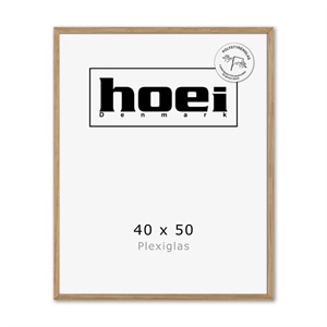 Masívny rám z dubového dreva na fotografie a plagáty 40 x 50 PLEXI cm