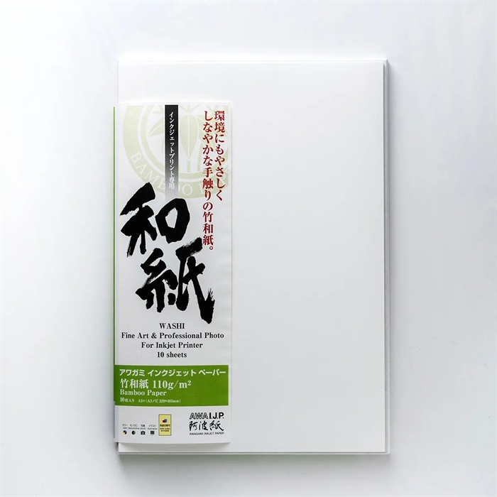 Awagami Bamboo 110 - 110 g/m², A3+ 10 listov