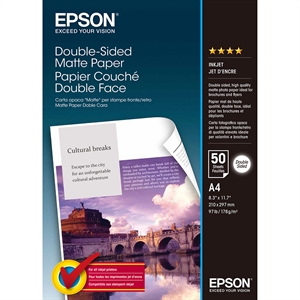 Epson Obojstranný matný papier - A4 - 50 listy