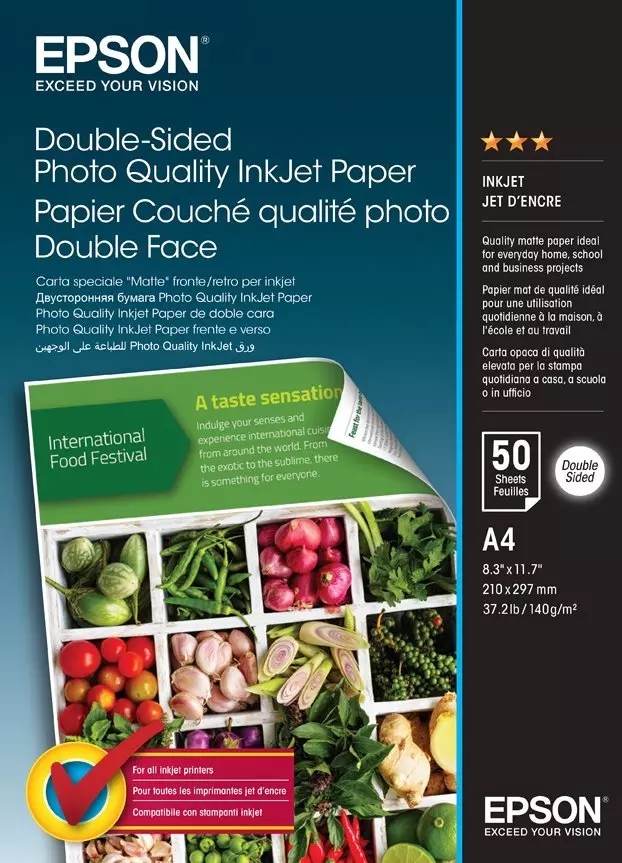 Epson obojstranný fotopapier na tlač s atramentovou tlačiarňou – A4 – 50 listy