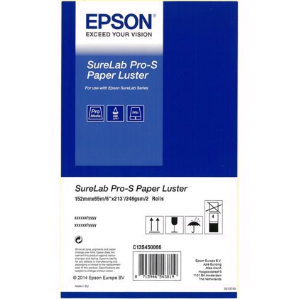 Epson SureLab Pro-S Paper Luster BP 6 "x 65 metra etros - 2 rolls