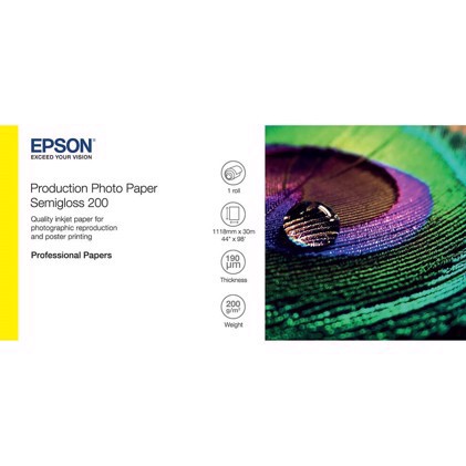 Epson Production Photo Paper Semigloss 200 g 24" x 30 metra 