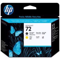 HP 72 Matt black a Yellow tlačová hlava
