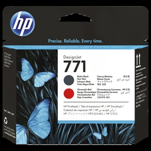 HP 771 Matt black/Chromatic Red tlačová hlava