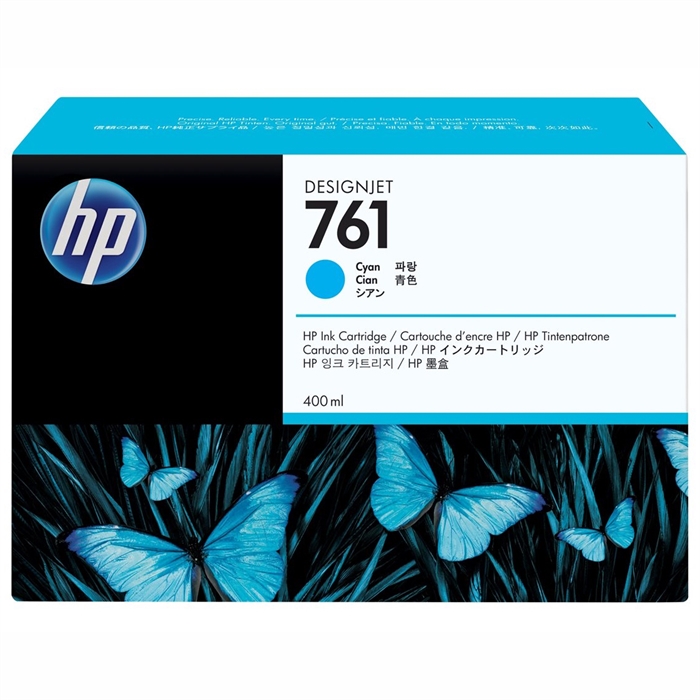 HP 761 cyan kartuša s črnilom, 400 ml