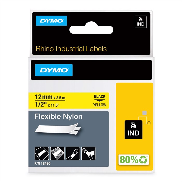 Páska Rhino 12 mm x 3,5 m flexibilný nylon bl/yel