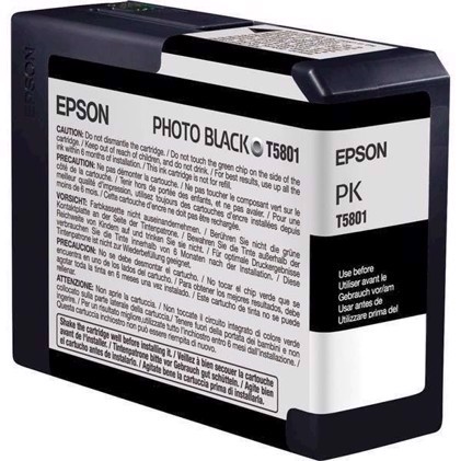 Epson Photo black 80 ml T5801 - Epson Pro 3800 a 3880