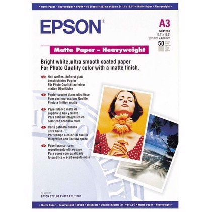 Epson Matte Paper Heavy Weight 167 g, A3 50 listy 