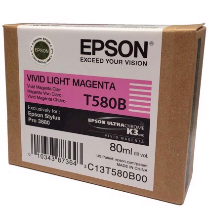 Epson Vivid Light Violetové 80 ml atramentové náplne T580B - Epson Pro 3880