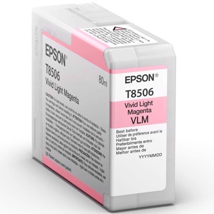EpsonVivid Light Magenta 80 ml Ink Kartuša s črnilom T8506 - Epson SureColor P800