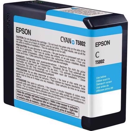 Epson Cyan 80 ml kartuša s črnilom T5802 - Epson Pro 3800 a 3880