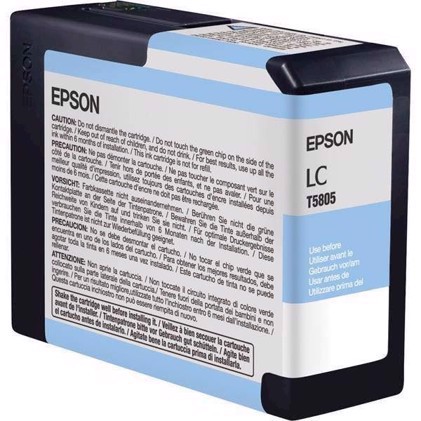 Epson Light Cyan 80 ml kartuša s črnilom T5805 - Epson Pro 3800 a 3880