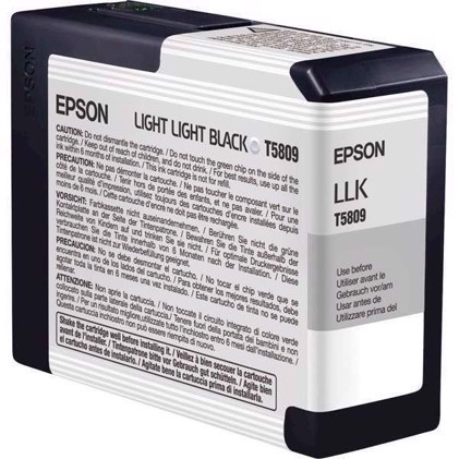 Epson Light Light Black 80 ml kartuša s črnilom T5809 - Epson Pro 3800 a 3880