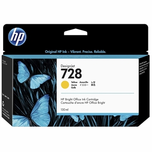 HP 728 130-ml Yellow inkoustový kazety DesignJet