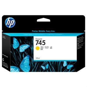 HP 745 Yellow inkoustová kazeta, 130 ml