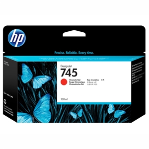 HP 745 krymovo Red inkoustová kazeta, 130 ml