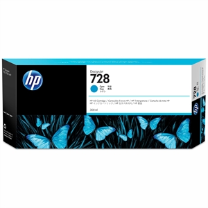HP 728 300-ml Cyan DesignJet Ink Kartuša s črnilom
