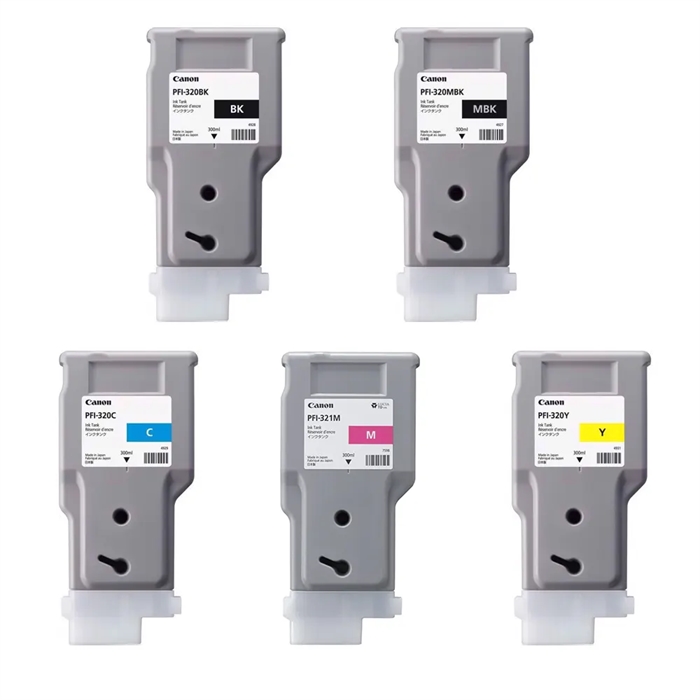 Plná sada Inkch kaziet pre Canon TM-255, TM-350 a TM-355 - 300 ml.
