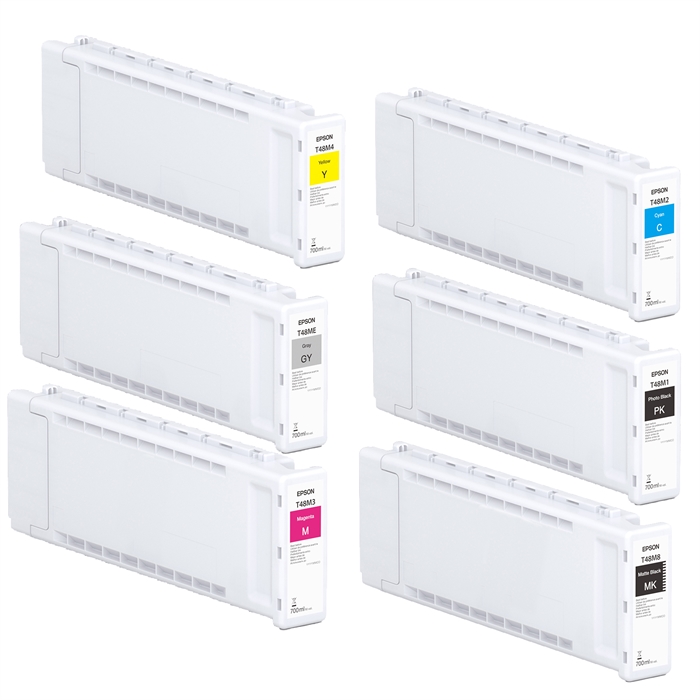 Úplná sada 700 ml Inkch kaziet pre Epson P6500 a P8500.