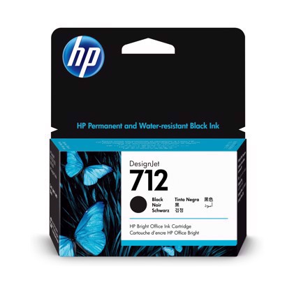 HP 712 38-ml Black náplň pre DesignJet tlačiarne.