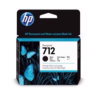 HP 712 80-ml Black Ink Kartuša s črnilom DesignJet