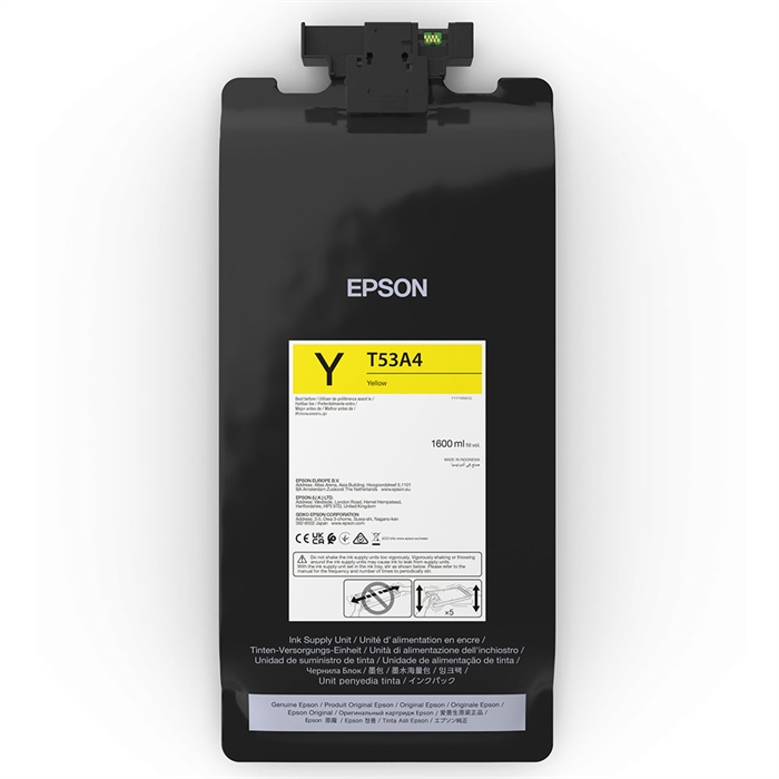 Epson inková náplň Yellow 1600 ml - T53A4
