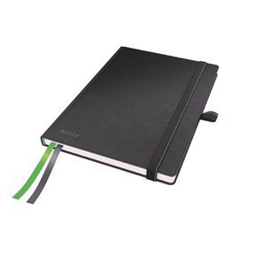 Leitz Notesbog WOW s/rámeček A5, linka, 80 listov, 90g, čierna