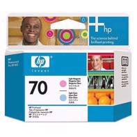 HP 70 - Svietivo ružové a svietivo modré tlačové hlavy