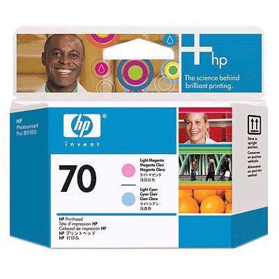 HP 70 - Svietivo ružové a svietivo modré tlačové hlavy