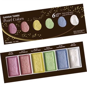 ZIG GANSAI TAMBI PEARL COLORS 6 colors set

ZIG GANSAI TAMBI PERLOVÉ FARBY 6 farebný set