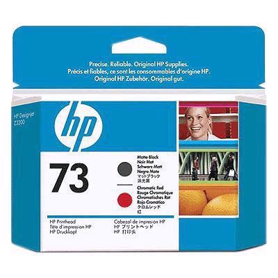 HP 73 - Matt black a kromačne Red tlačová hlava