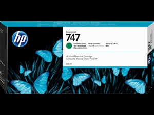 HP 747 300-ml Chromatic Green náplň pre tlačiareň DesignJet.