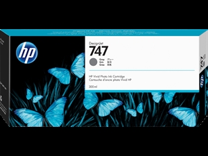 HP 747 300-ml Grey DesignJet inkoustová kazeta