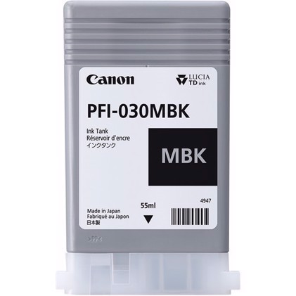 Canon Matt Black PFI-030MBK - 55 ml Ink Kartuša s črnilom