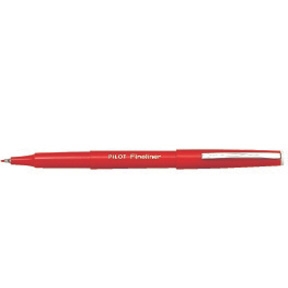 Pilot Filtpen s krytkou Fineliner 1,2 červená