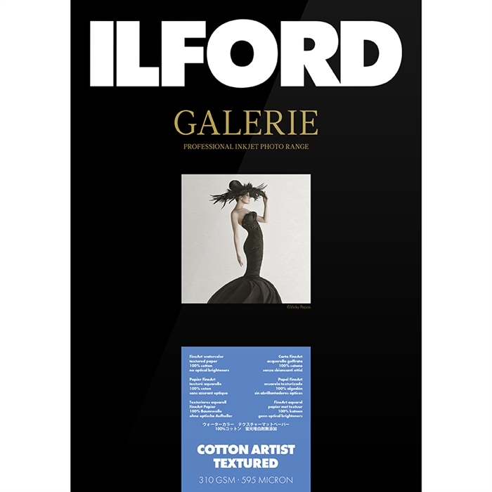 Ilford Cotton Artist Textured for FineArt Album - 330mm x 518mm - 25 listy 