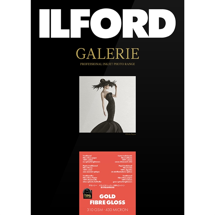 Ilford Gold Fibre Gloss for FineArt Album - 210mm x 335mm - 25 listy 