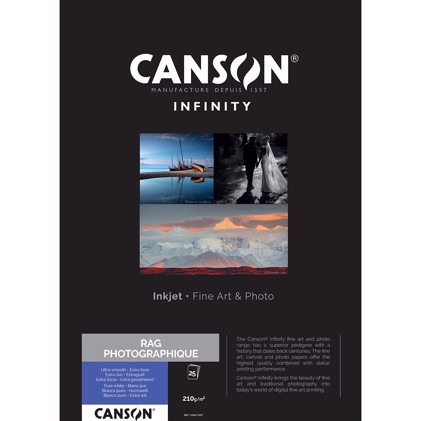 Canson Rag Photographique 210 g/m² - A4, 25 listy 