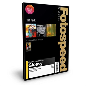 Fotospeed Fine Art Gloss Test Pack - A4, 9 listy